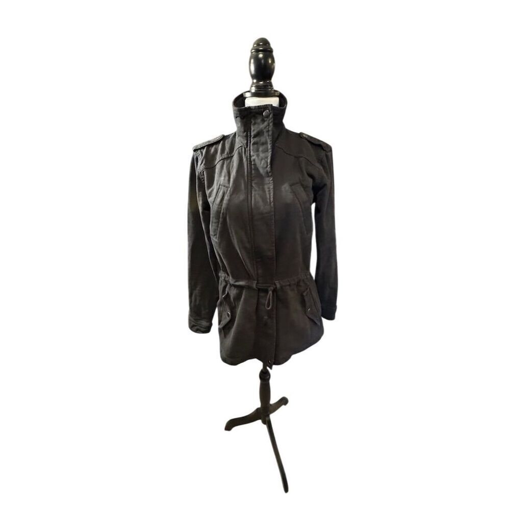 Michael Stars Women's Hooded Jacket Black Size M Casual Long Sleeve - Picture 4 of 11